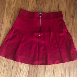 Red Mini Skirt